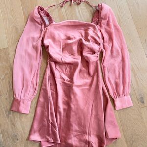 Weworewhat Women's Pink and Orange Dress